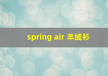 spring air 羊绒衫